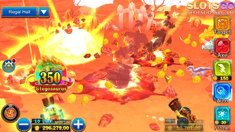 Playing Dinosaur Tycoon on Slotsgo